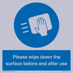 Please wipe down the surface before and after use